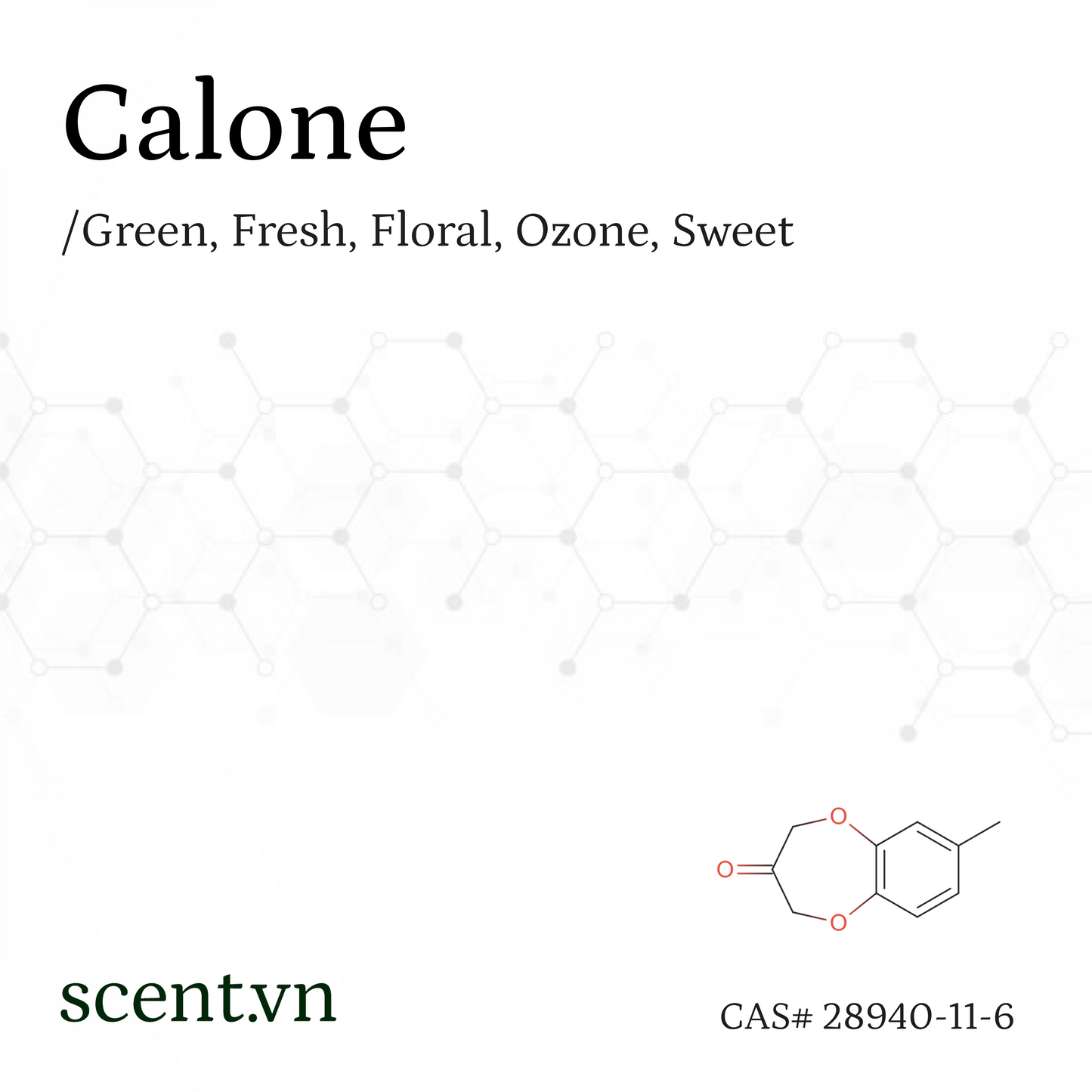 Chất thơm Calone aka. Watermelon Ketone CAS# 28940-11-6