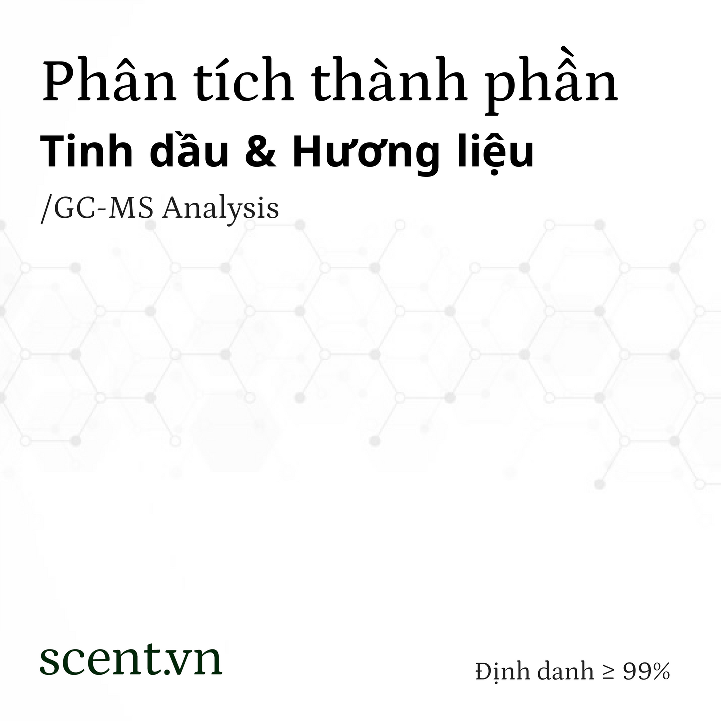 GC-MS component analysis for essential oils and fragrances