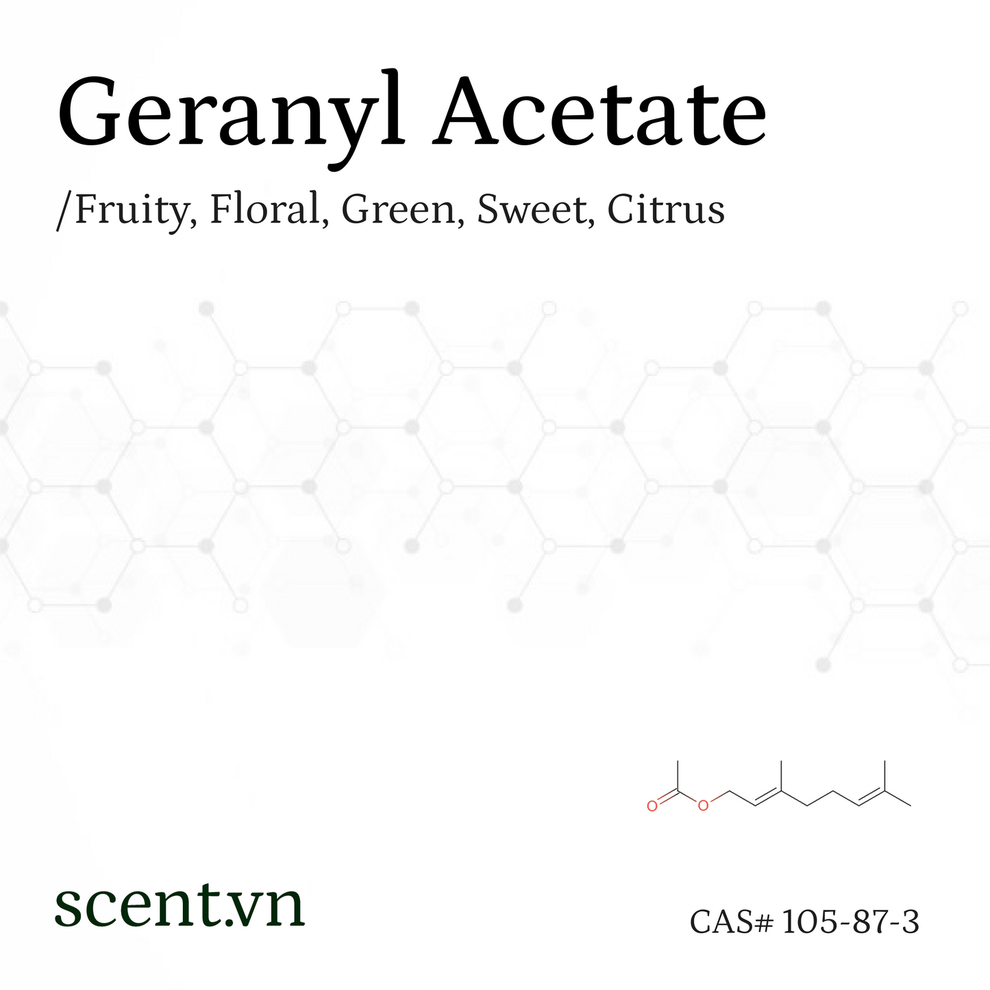 Chất thơm Geranyl Acetate CAS# 105-87-3