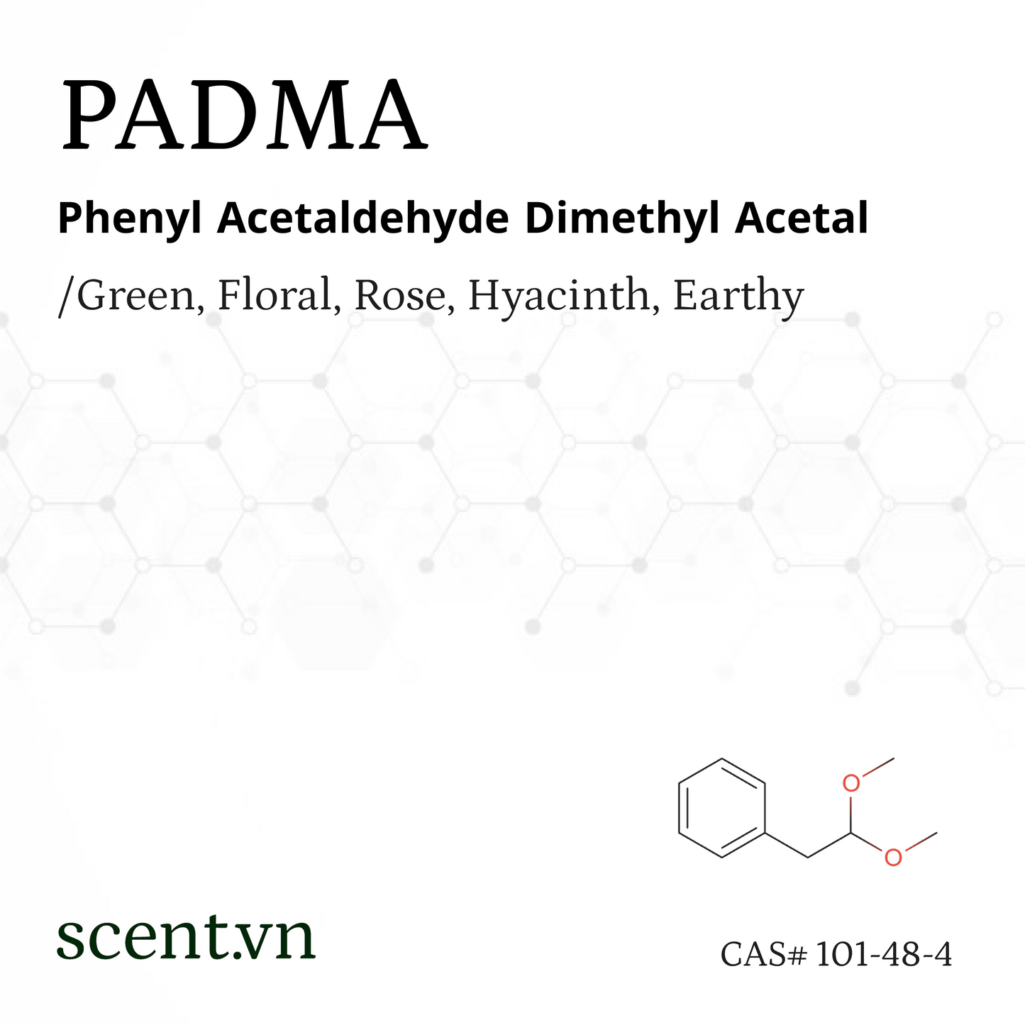 Phenyl Acetaldehyde Dimethyl Acetal PADMA Aroma Chemical CAS# 101-48-4
