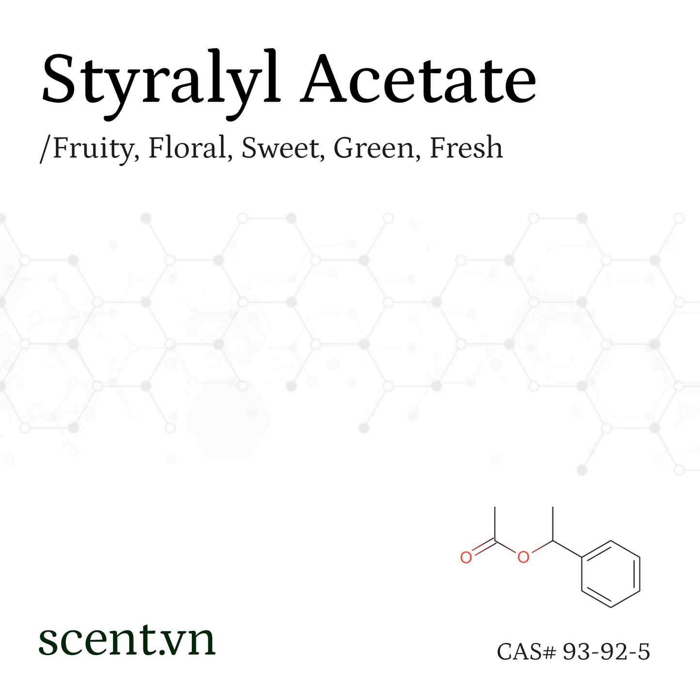 Styralyl Acetate Aroma Chemical CAS# 93-92-5