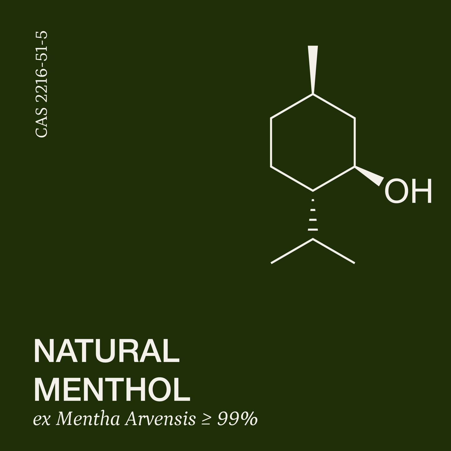 Menthol Powder Crystals Natural Isolate refined 99% CAS# 2216-51-5