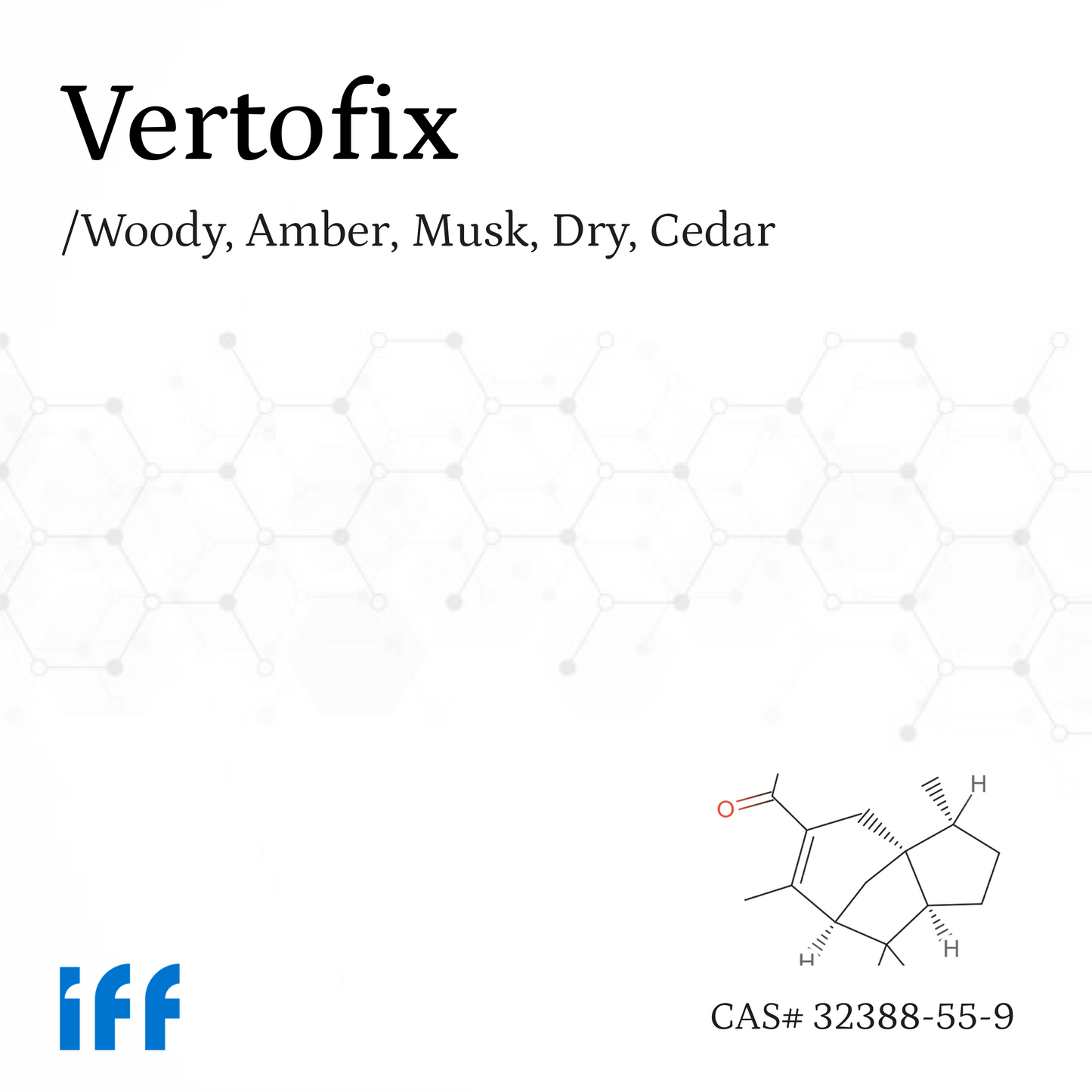 Vertofix a.k.a Vertofix Coeur a.k.a Methyl Cedryl Ketone Aroma Chemical CAS# 32388-55-9
