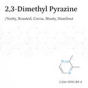 Chất thơm 2,3-Dimethyl Pyrazine CAS# 5910-89-4