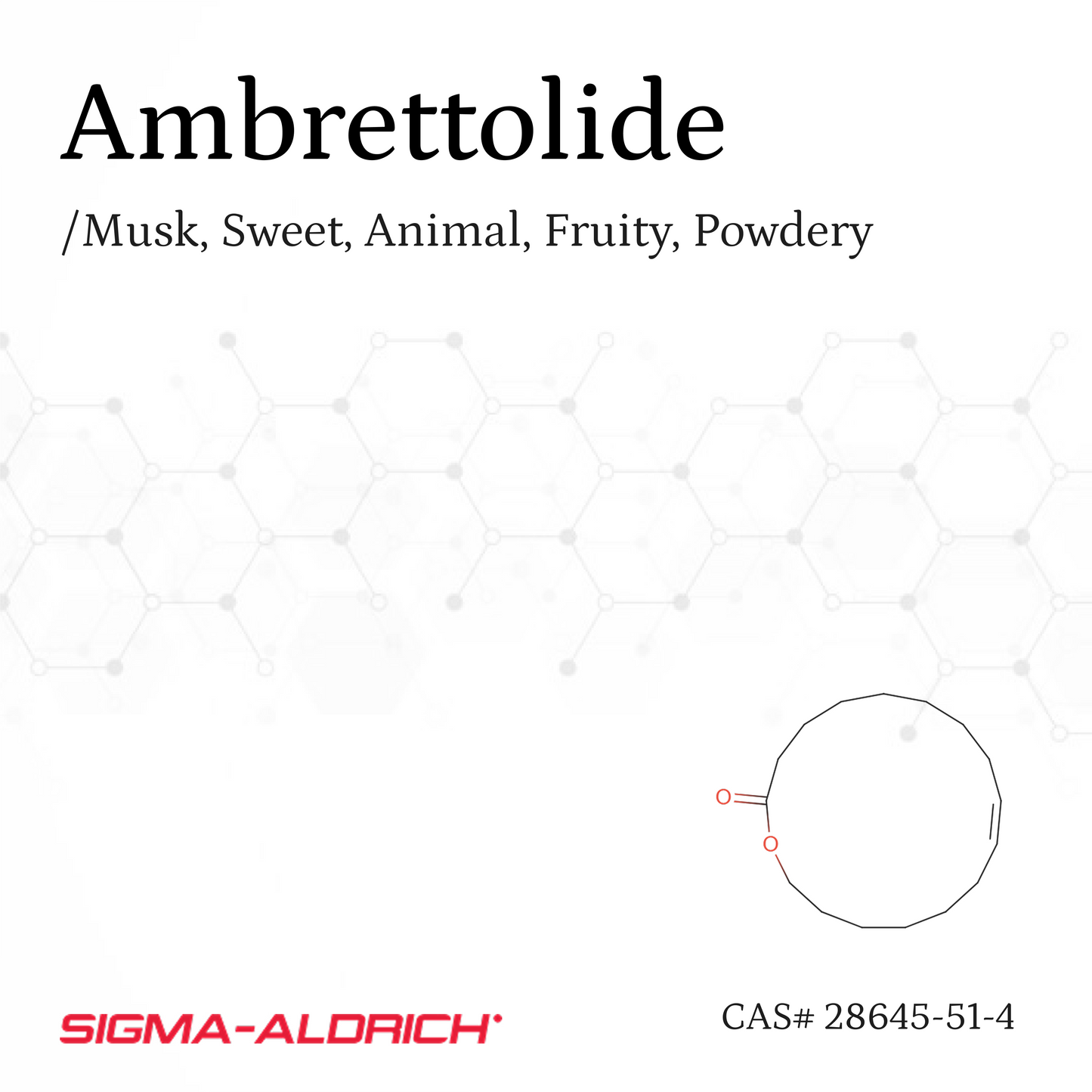 Chất thơm Iso Ambrettolide alt. Scentolide CAS# 28645-51-4 / 63286-42-0