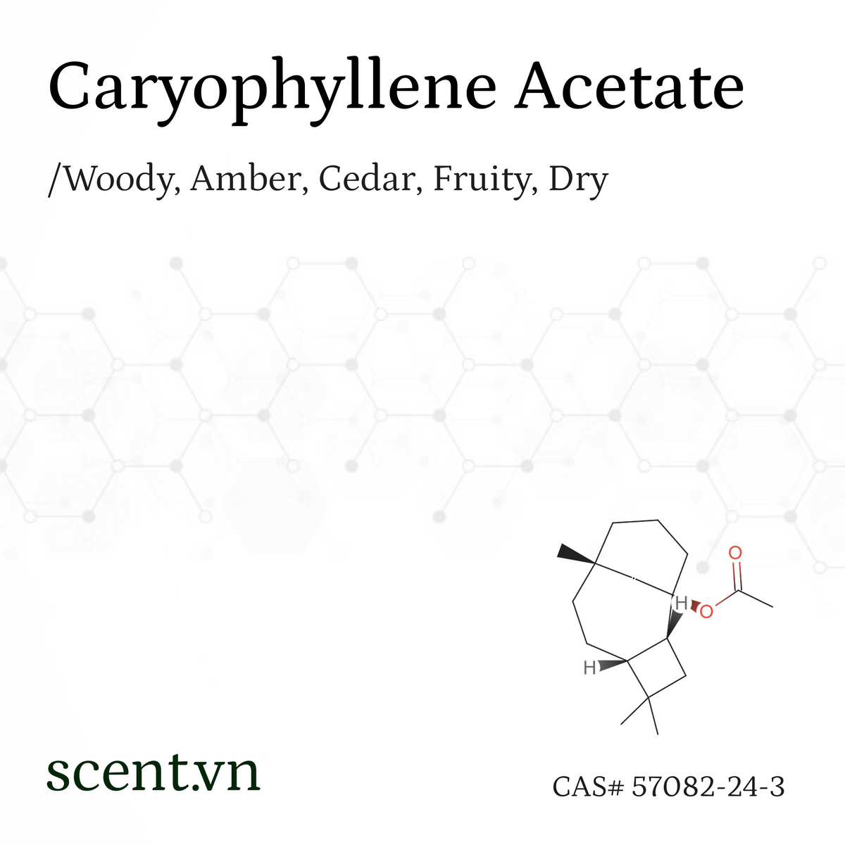 Caryophyllene Acetate Aroma Chemical CAS# 57082-24-3
