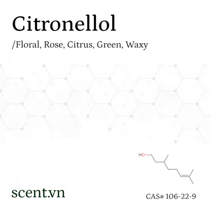 Chất thơm Citronellol CAS# 106-22-9