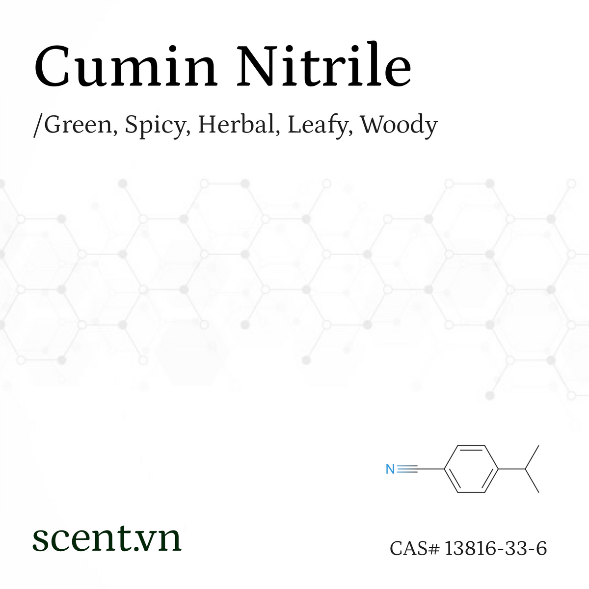 Cumin Nitrile aka. Cuminyl Nitrile Aroma Chemical CAS# 13816-33-6