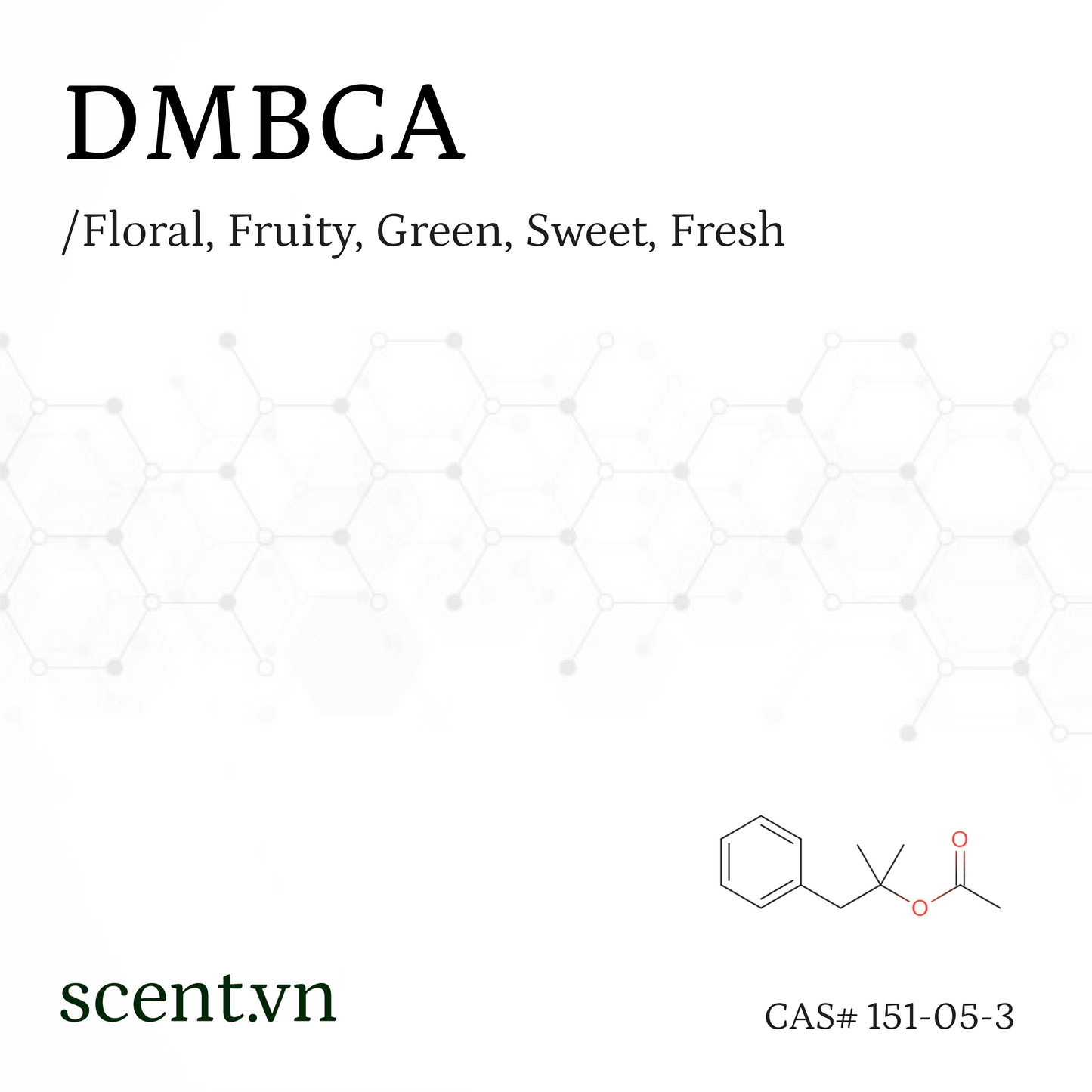 Chất thơm Dimethyl Benzyl Carbinyl Acetate DMBCA CAS# 151-05-3