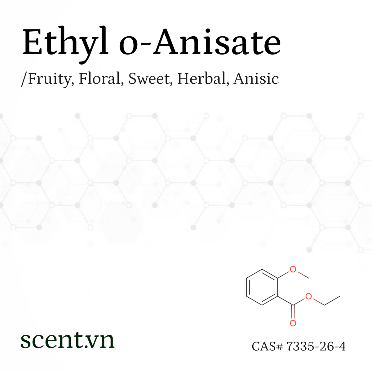 Chất thơm Ethyl ortho-Anisate Aroma Chemical CAS# 7335-26-4