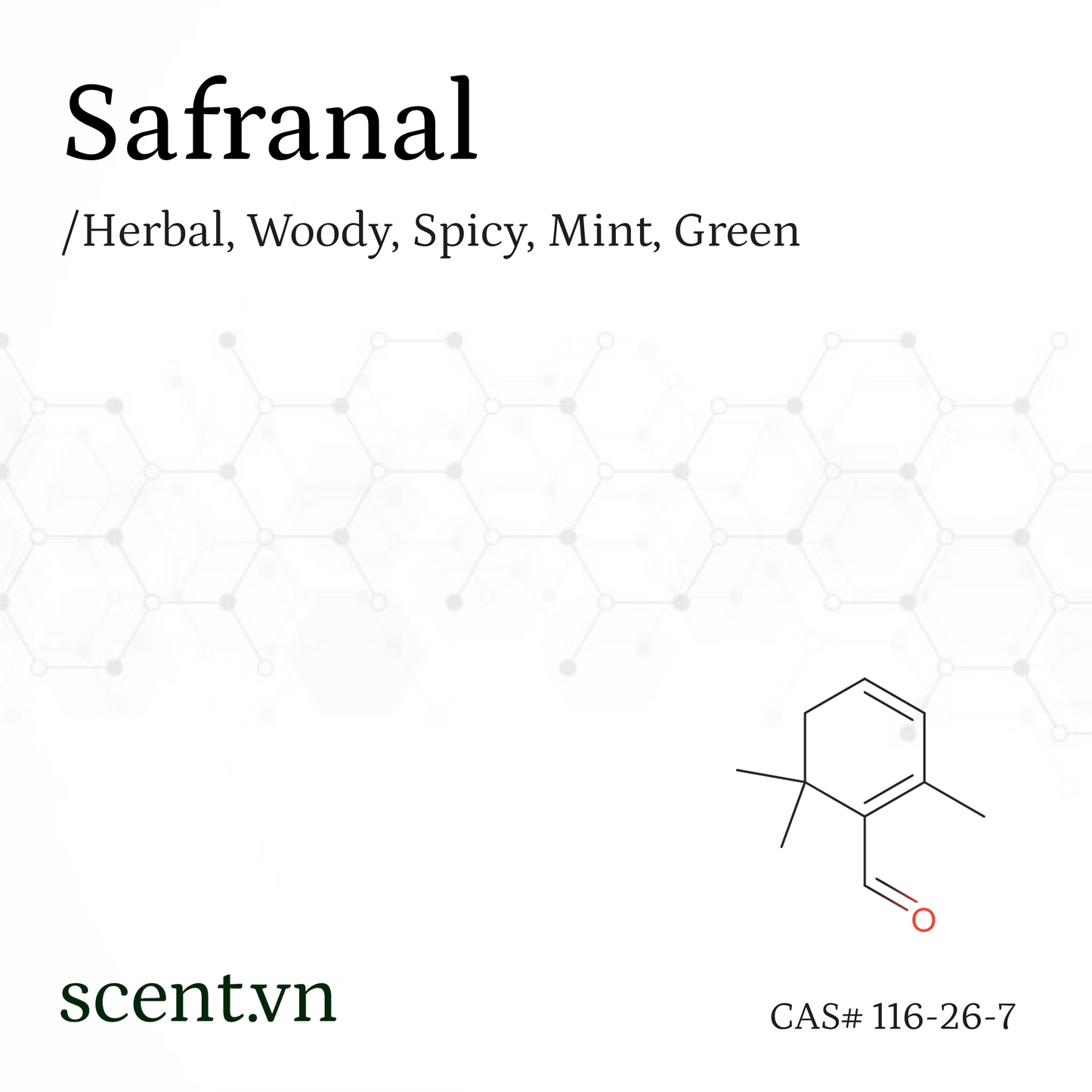 Chất thơm Safranal CAS# 116-26-7