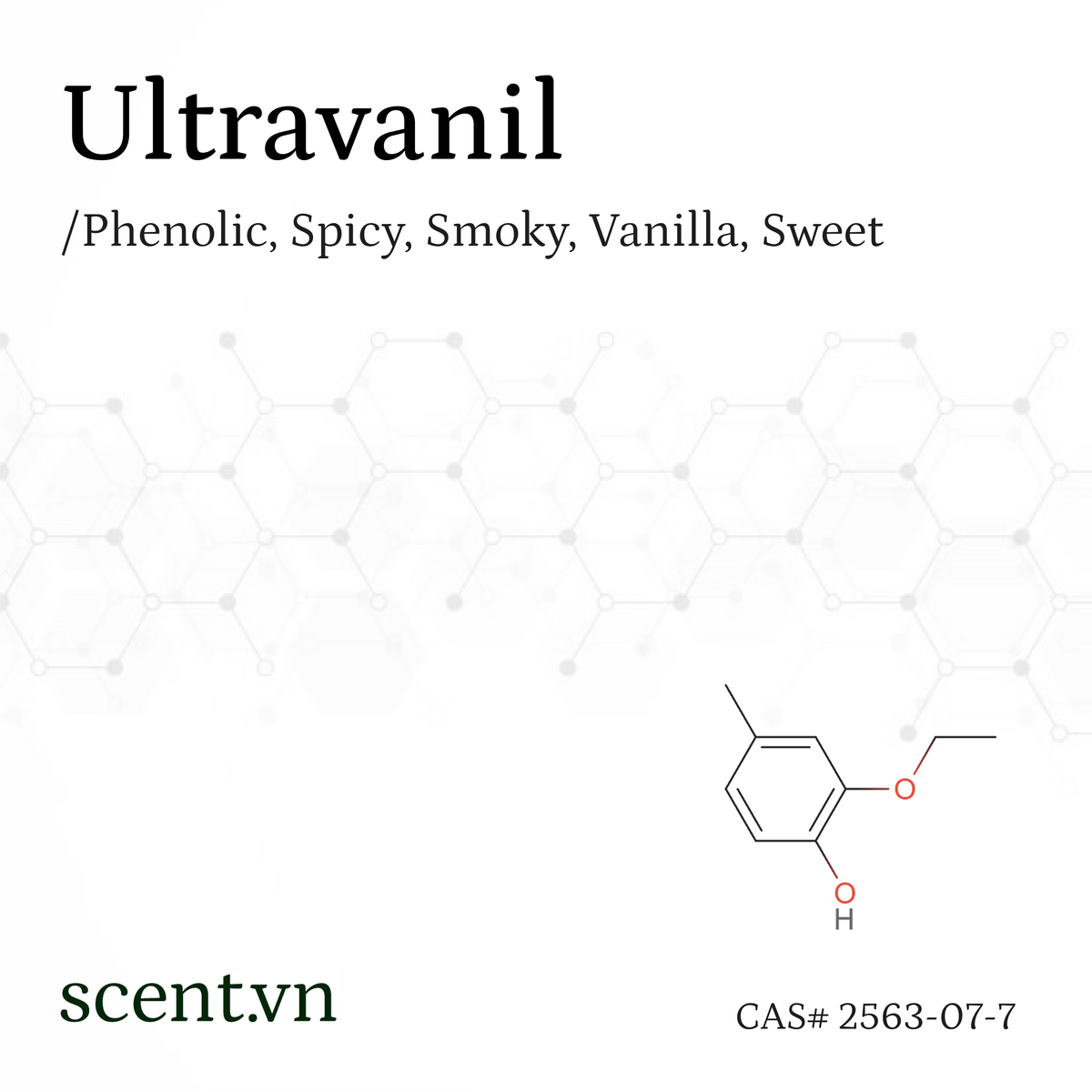 Chất thơm Ultravanil aka. Supravanil Vanilla Cresol Aroma Chemical CAS# 2563-07-7