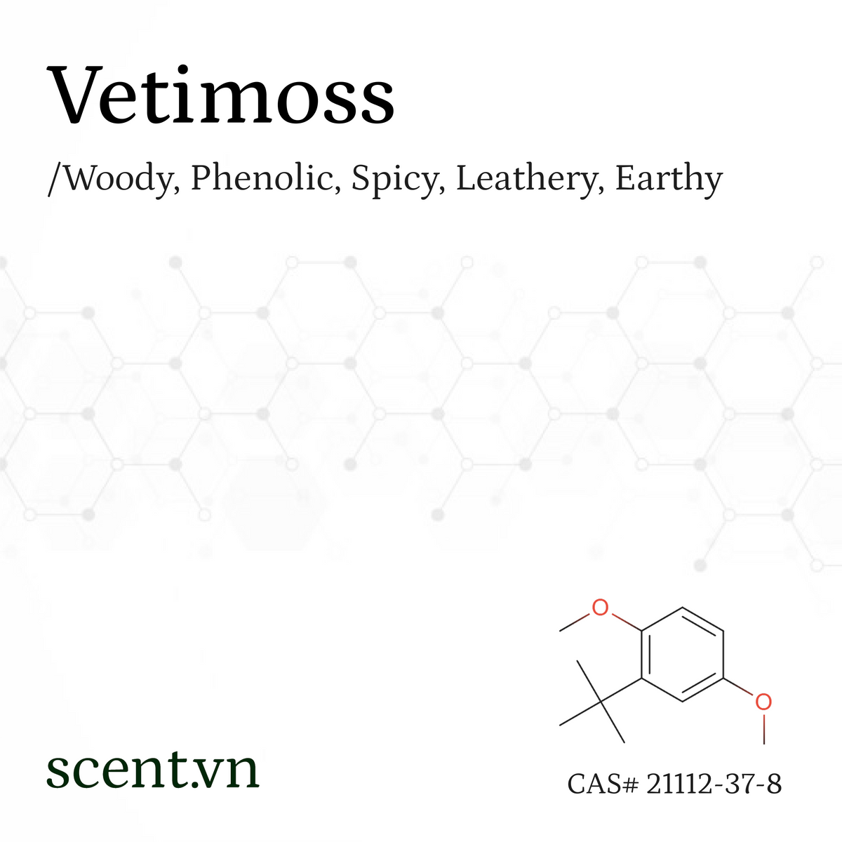Vetimoss aka. Vetylbois Aroma Chemical CAS# 21112-37-8